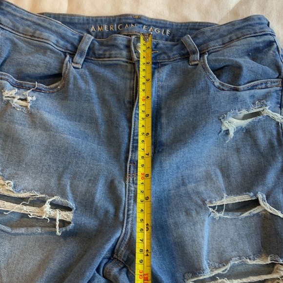 American Eagle Outfitters Next Level Stretch Distressed Super Hi Rise Jegging - Picture 12 of 16